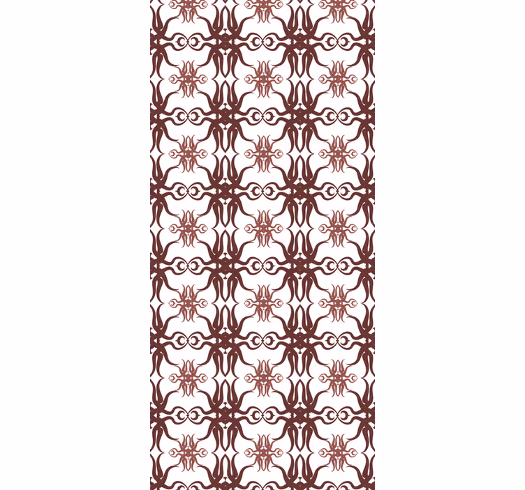 Dining room roller blind original damask design - TenStickers
