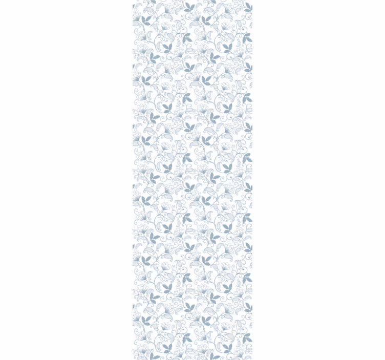 Dining room roller blind in floral grandmillennial style - TenStickers