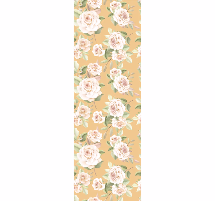 Dining room roller blind in french provincial roses pattern - TenStickers