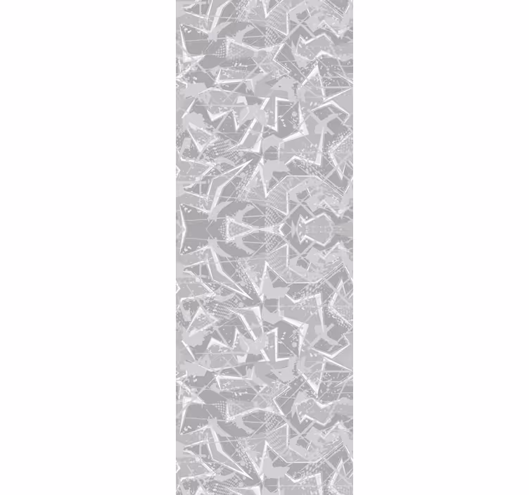 Dining room roller blind in gray 80's fine graphics - TenStickers