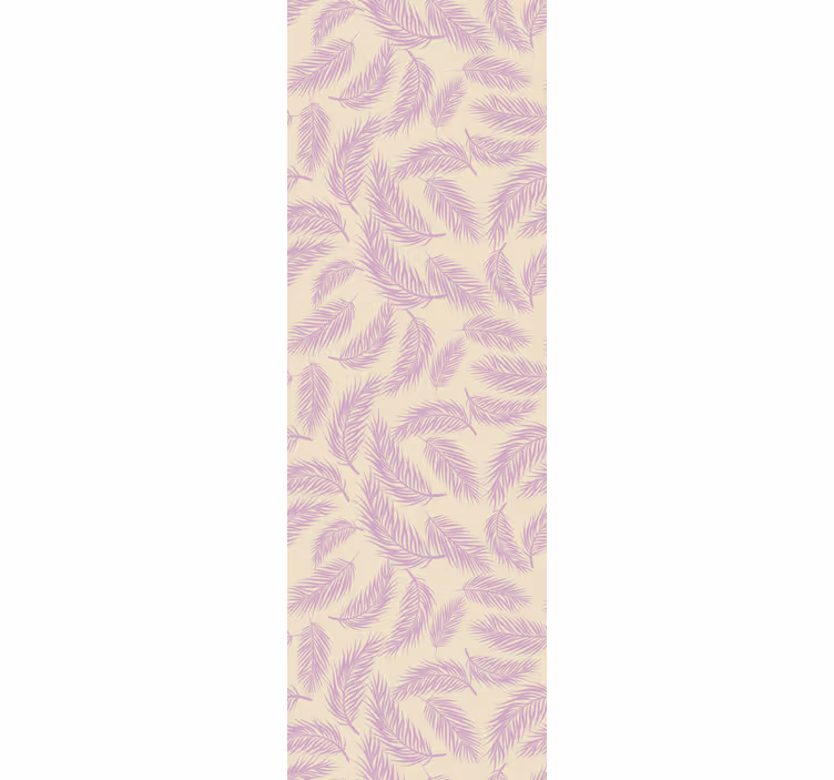 Dining room roller blind in pink and beige tropical wild - TenStickers