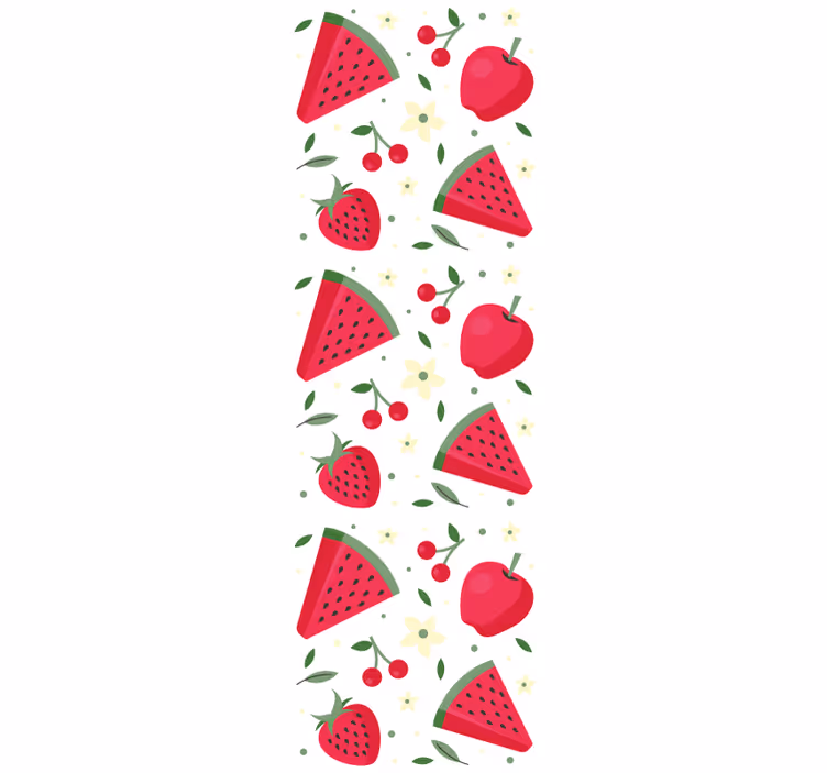 Dining room roller blind with various fruit pattern - TenStickers
