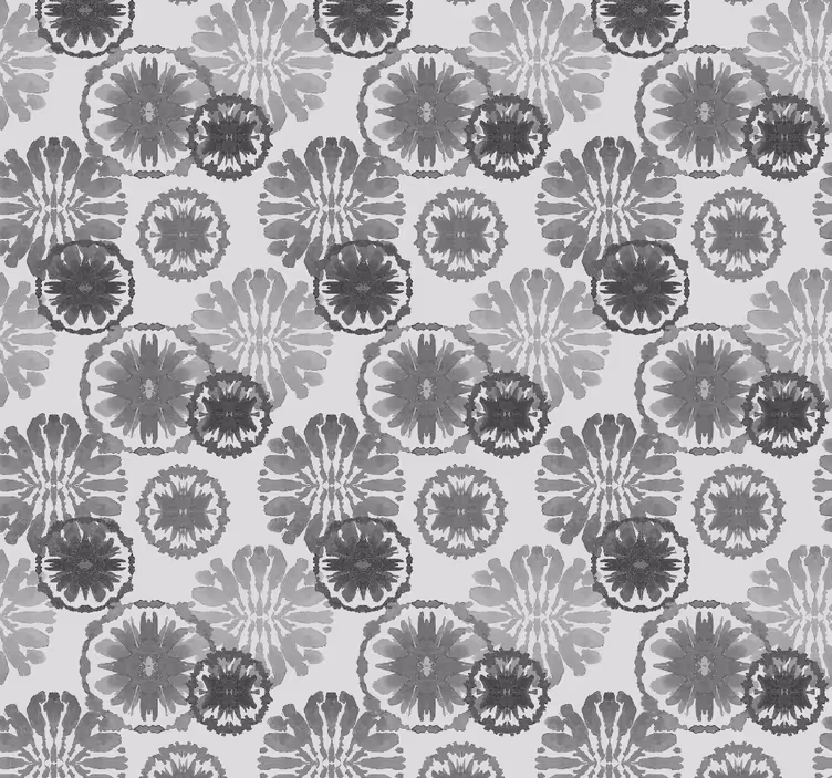 Dining room roller blind grey painted illusion - TenStickers