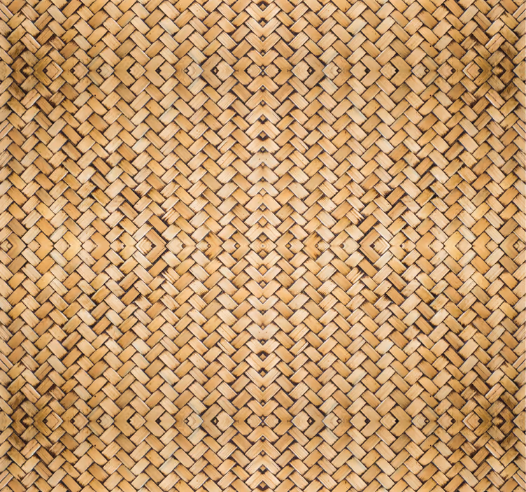 Bamboo woven effect dining room roller blind - TenStickers