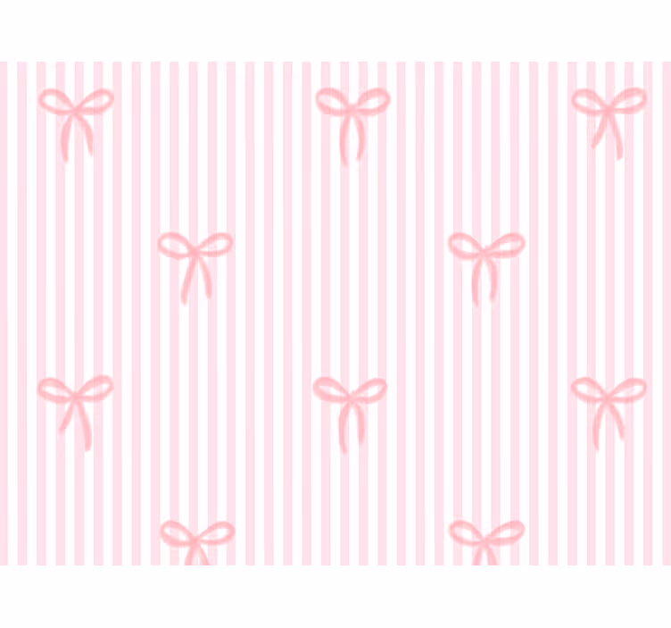 Kids roller blind in pink stripes and bows - TenStickers