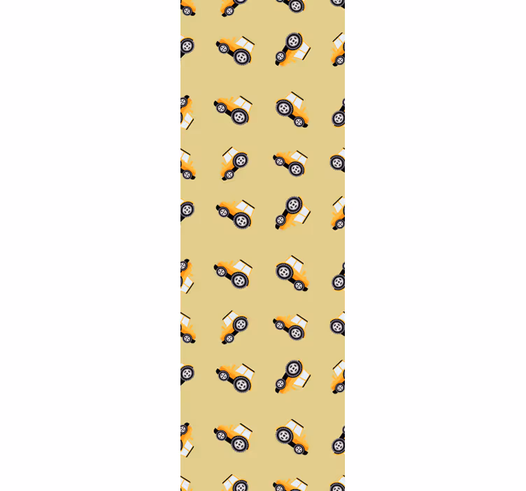 Kids roller blind cute construction trucks - TenStickers