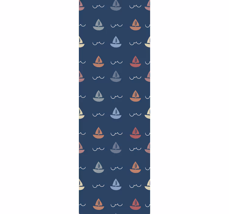 Kids roller blind with sailing boats design - TenStickers