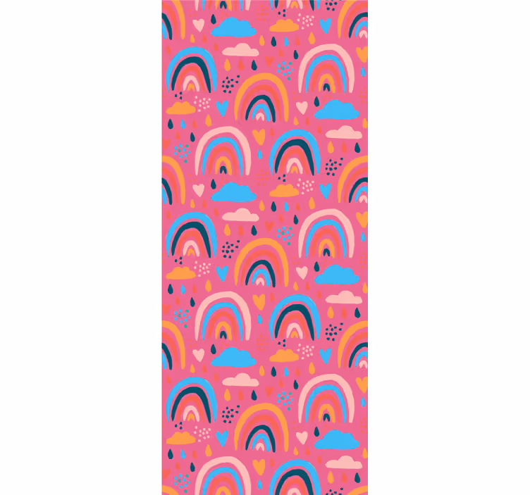 Kids roller blind playful rainbow designs - TenStickers