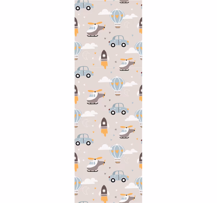 Kids roller blind fun travel adventures - TenStickers