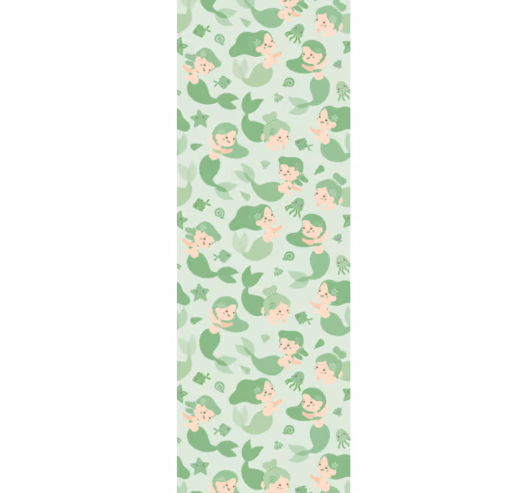 Kids roller blind playful mermaids - TenStickers