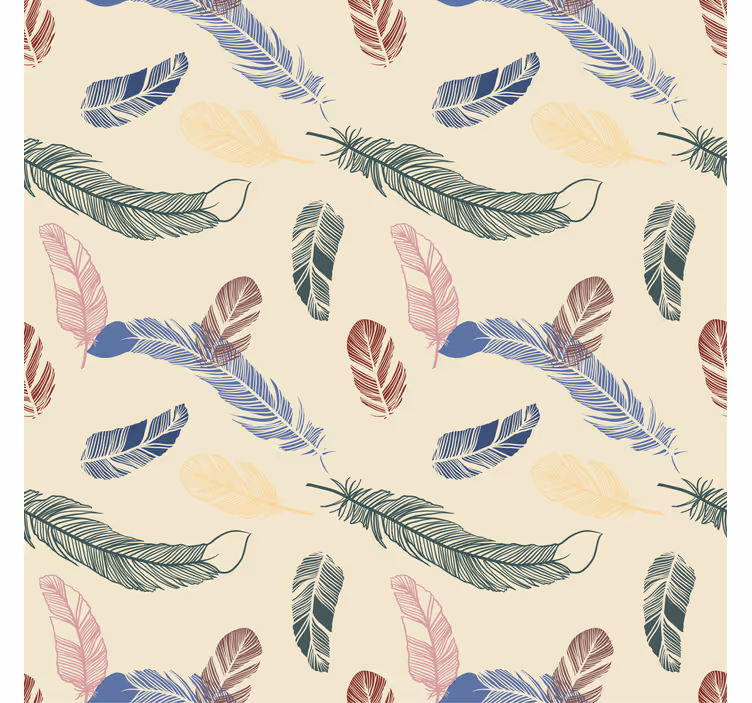 Kids roller blind with colorful feathers - TenStickers