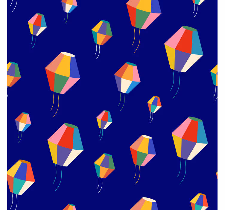 Kids roller blind hot air balloons design - TenStickers