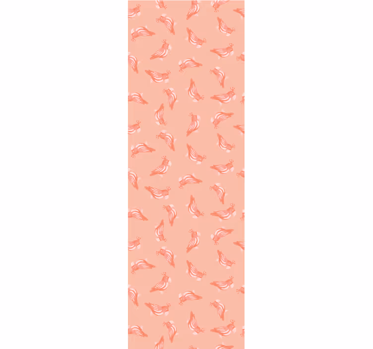 Kids roller blind with pink birds pattern - TenStickers