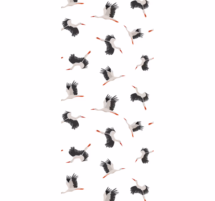 Kids roller blind flying storks design - TenStickers