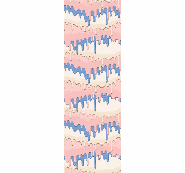 Kids roller blind pastel paint drip design - TenStickers