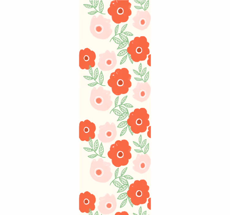 Kids roller blind anemone flower design - TenStickers