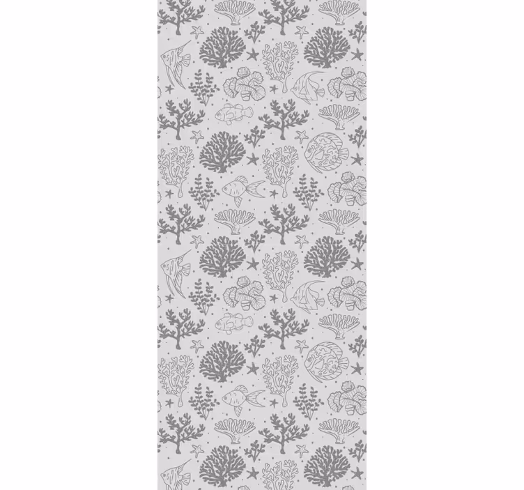 Kids roller blind vintage sea animal design - TenStickers