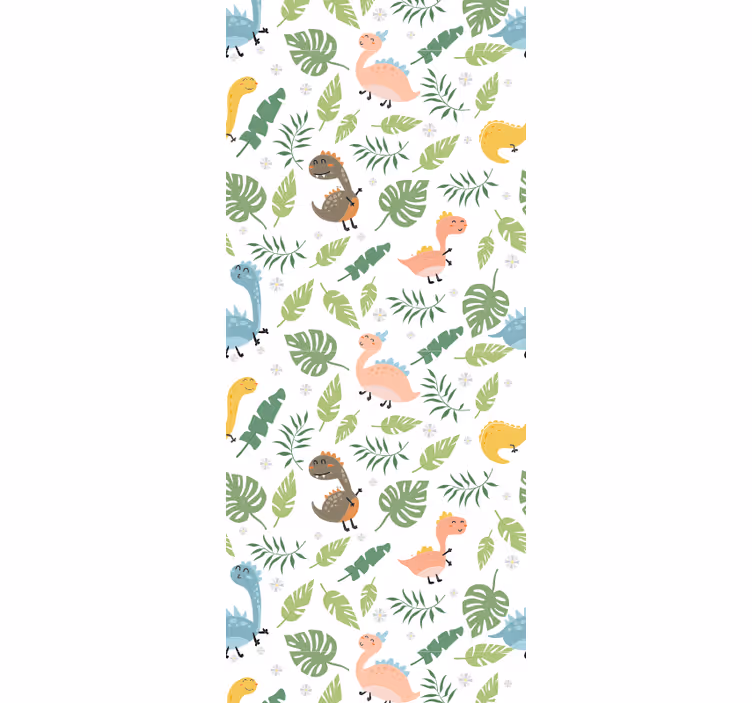 Kids roller blind in pastel forest colors - TenStickers