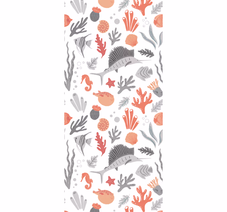 Kids roller blind with marine life design - TenStickers