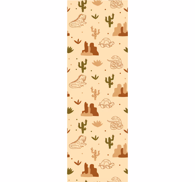 Kids roller blind wild animals in the desert - TenStickers