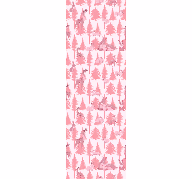 Kids roller blind featuring beautiful pink reindeer - TenStickers
