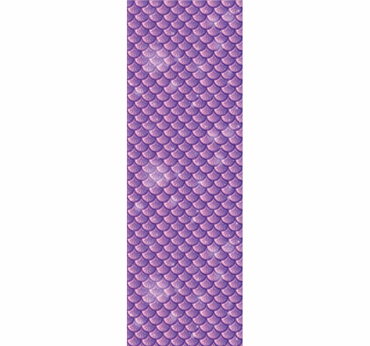 Kids roller blind purple mermaid scale - TenStickers