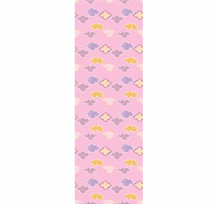Kids roller blind pink cloud design - TenStickers