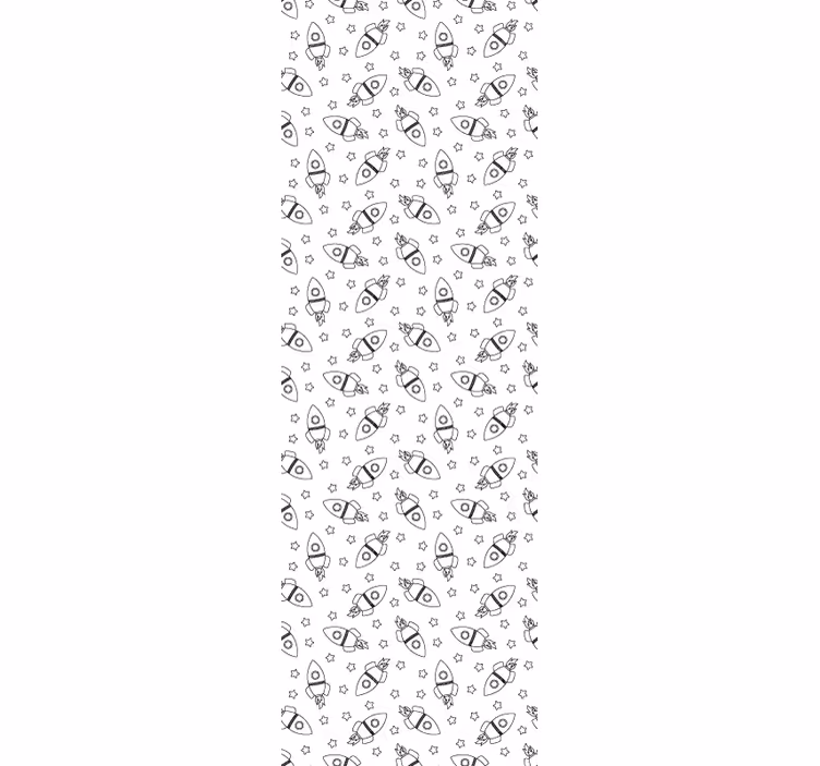 Kids roller blind with rocket and star silhouette - TenStickers