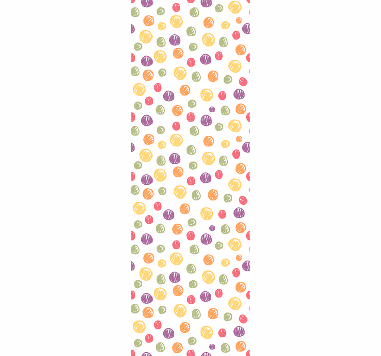 Kids roller blind colorful polka dot design - TenStickers