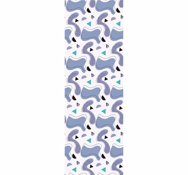 Kids roller blind in memphis color design on white - TenStickers