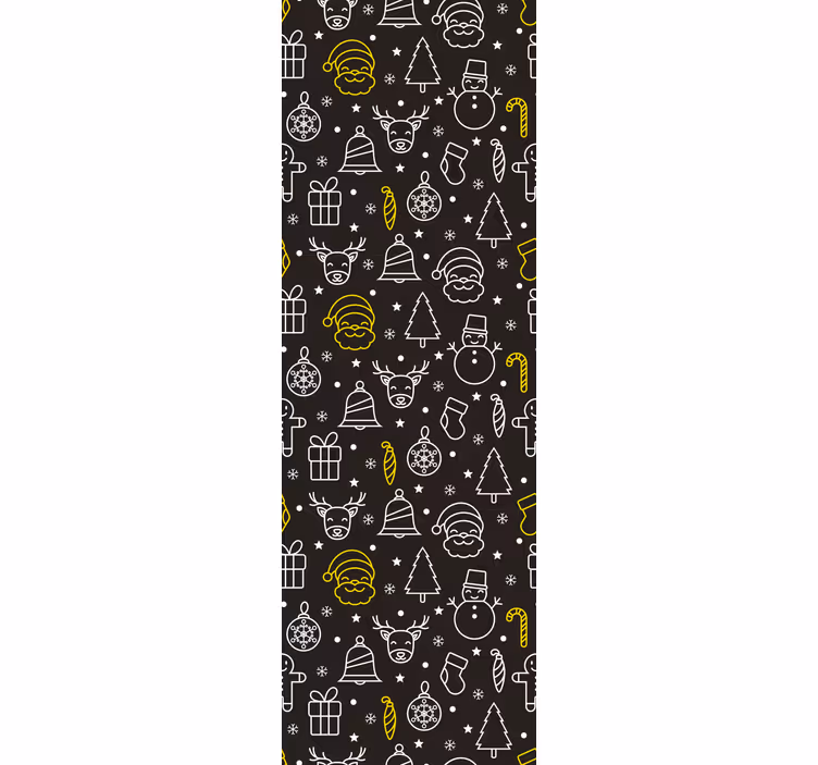 Kids roller blind white and yellow pattern - TenStickers