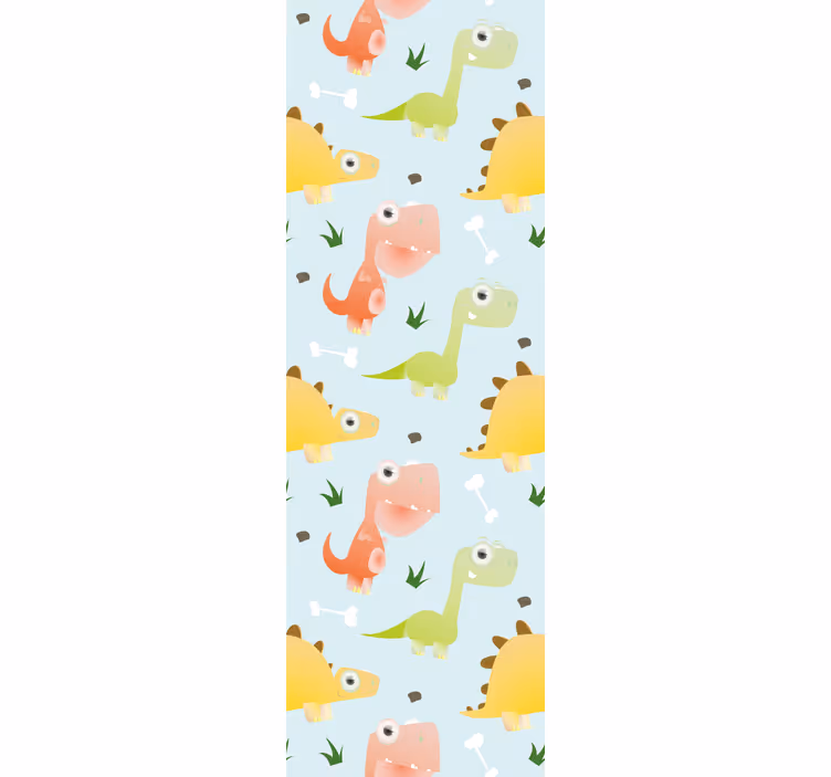 Kids roller blind small dino pattern - TenStickers