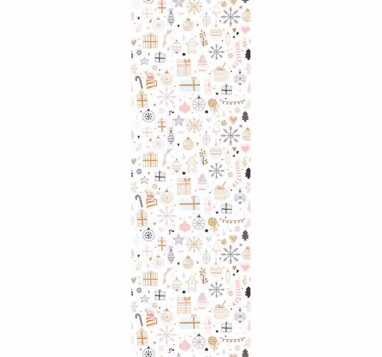 Kids roller blind winter christmas design - TenStickers