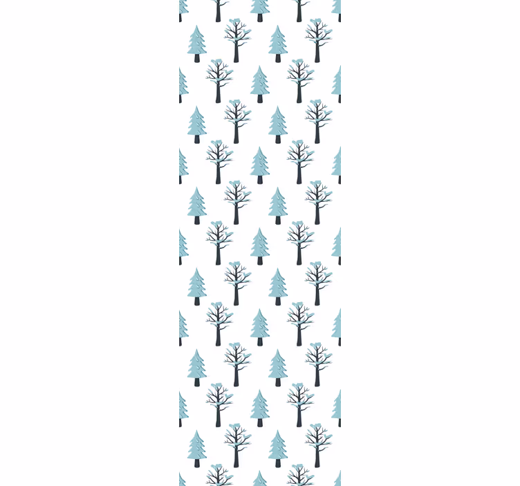 Kids roller blind tree in the snow design - TenStickers