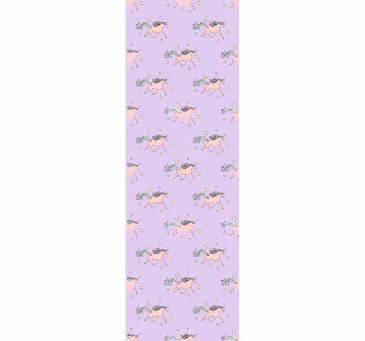 Kids roller blind pink pastel unicorn pattern - TenStickers