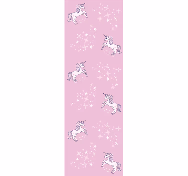 Kids roller blind pink unicorn pattern - TenStickers