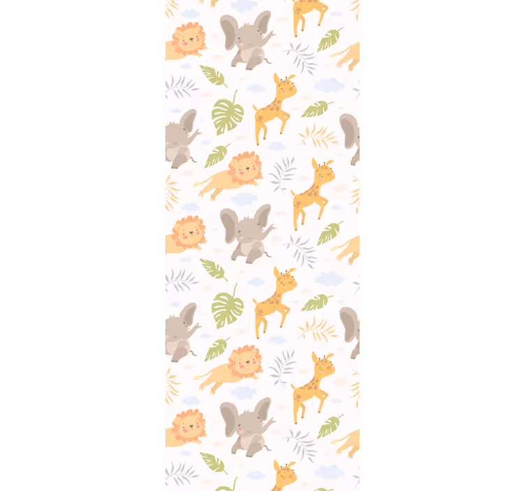 Kids roller blind nordic minimalist safari design - TenStickers