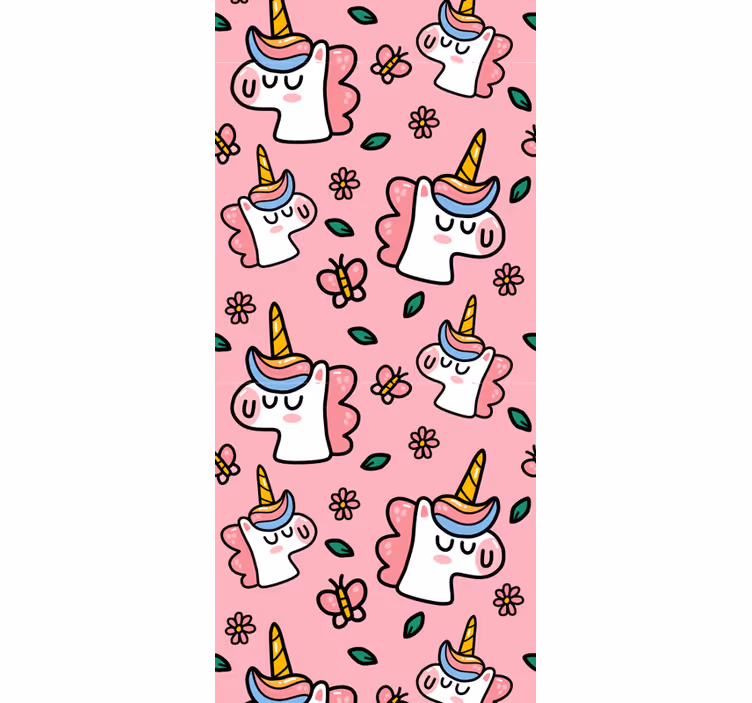 Kids roller blind cute flower unicorn - TenStickers