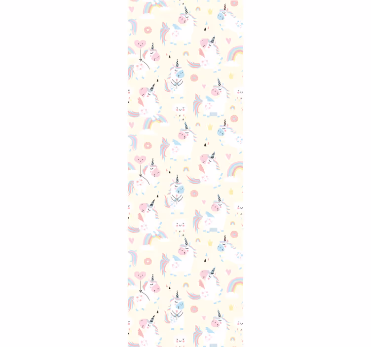 Kids roller blind fantasy unicorns - TenStickers