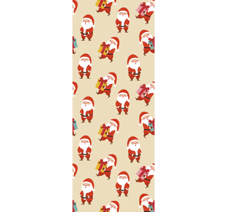Kids roller blind with smiling santa and gifts - TenStickers