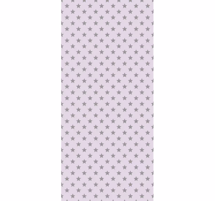 Kids roller blind gray stars on pink background - TenStickers