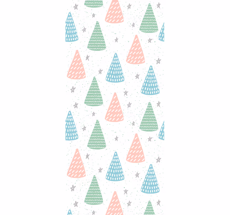 Kids roller blind in gray stars and trunks - TenStickers
