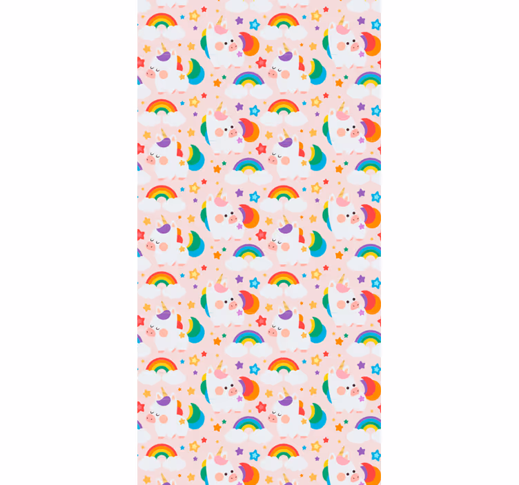 Kids roller blind colorful horses design - TenStickers