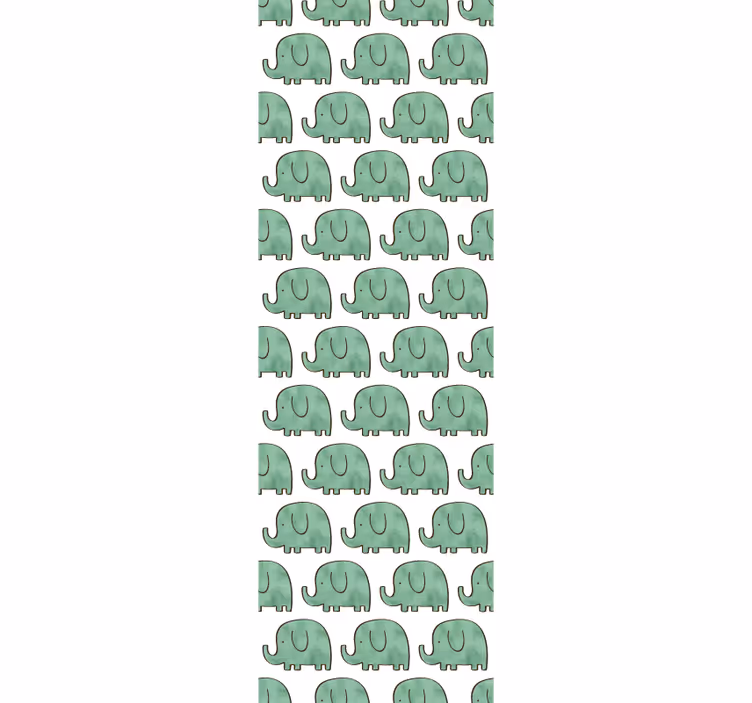 Kids roller blind with adorable elephant pattern - TenStickers