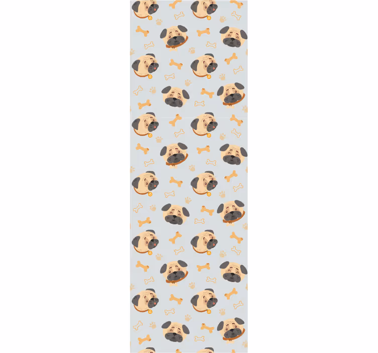 Kids roller blind british bulldog puppy pattern - TenStickers