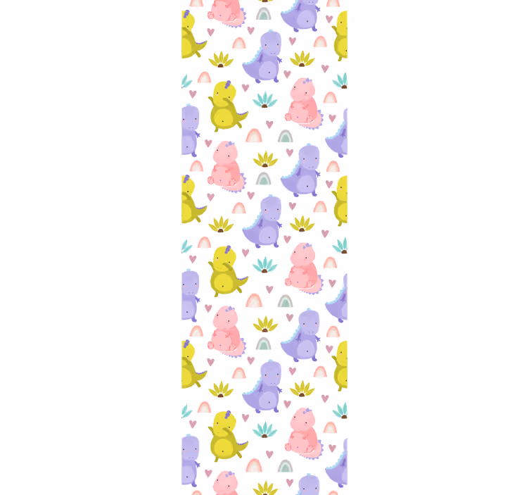 Kids roller blind colorful dinosaur pattern - TenStickers