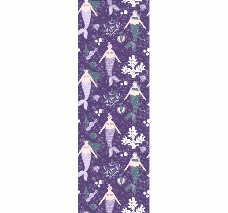 Kids roller blind mermaid splash design - TenStickers