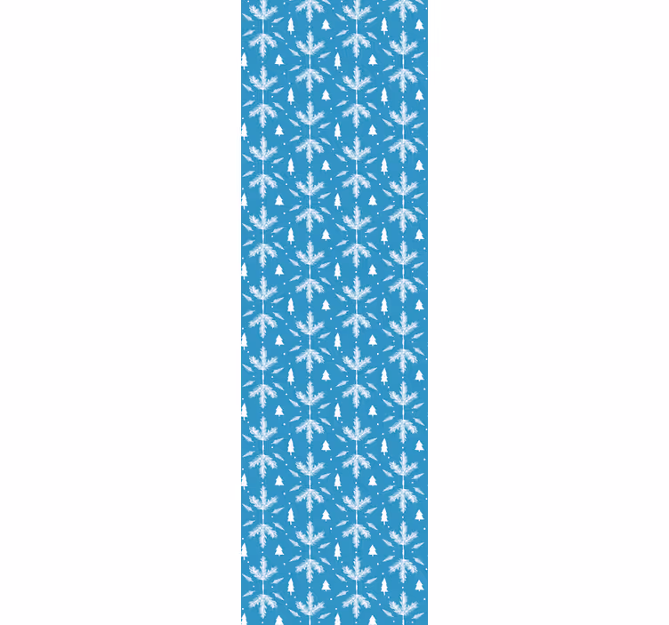 Kids roller blind nordic style folk blue - TenStickers