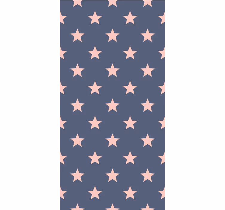 Kids roller blind pink and grey stars - TenStickers