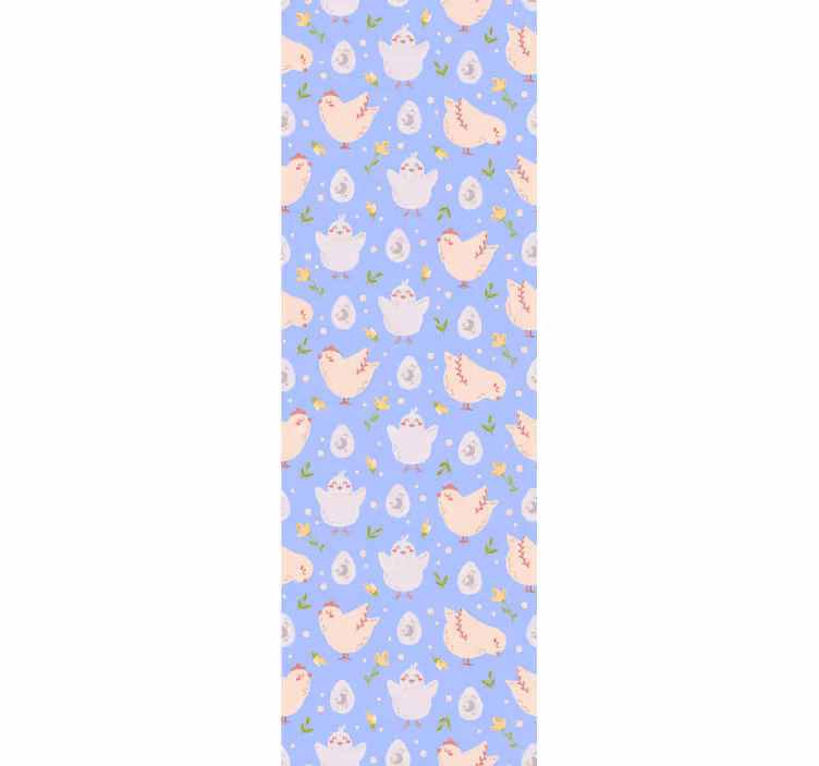 Kids roller blind with chicken characters for kids - TenStickers